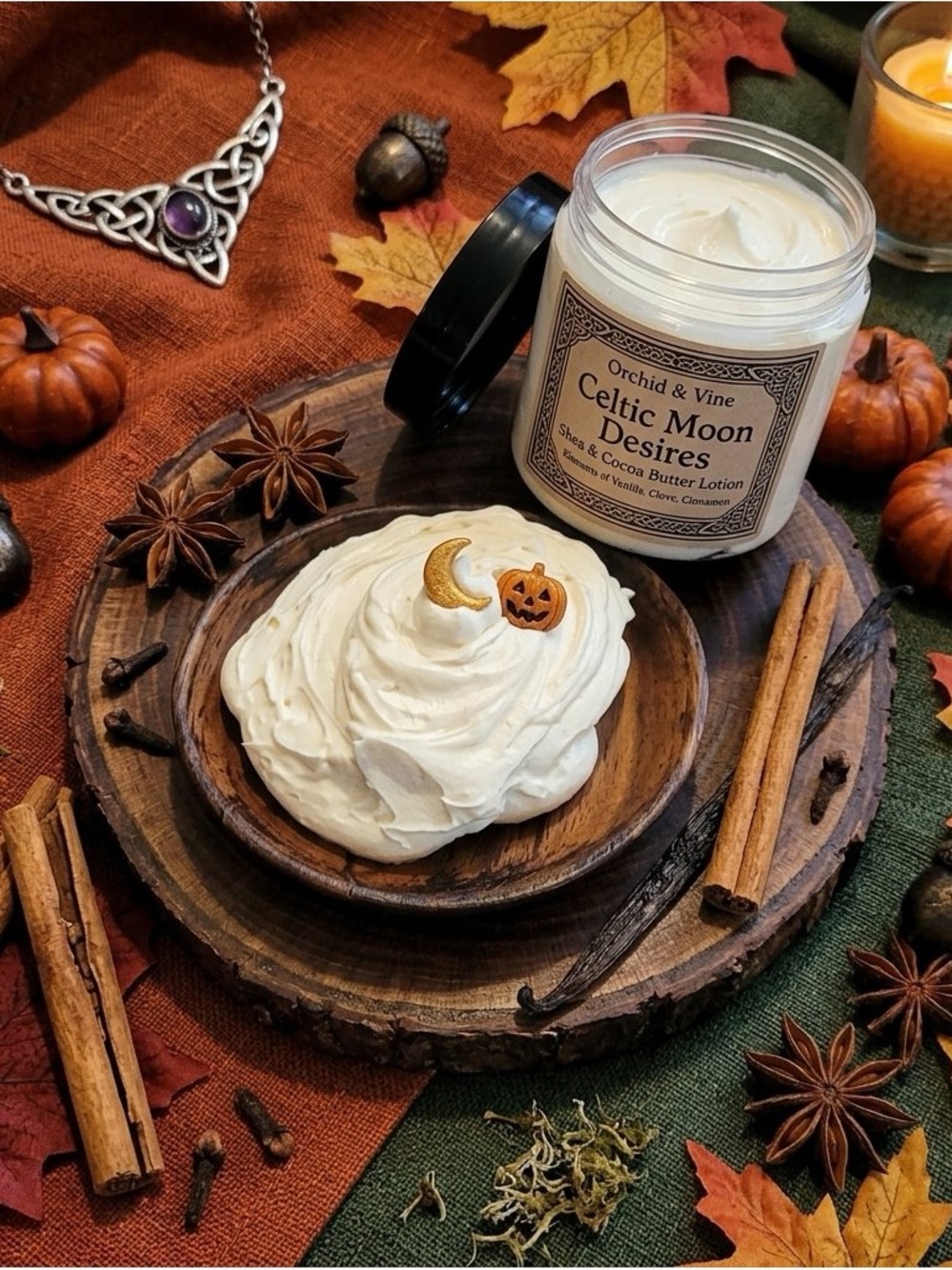 Hydration Deluxe Luxury Shea & Cocoa Butter Lotion Orchid & Vine Celtic Moon Des